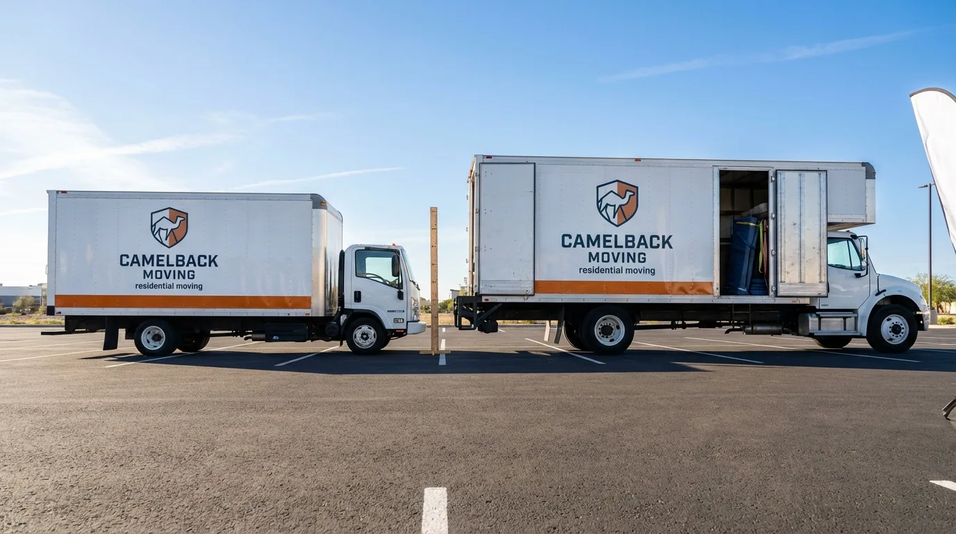 Moving truck size capacity guide in East Falmouth